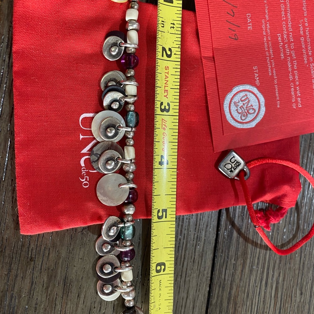 Uno de 50 silver bracelet